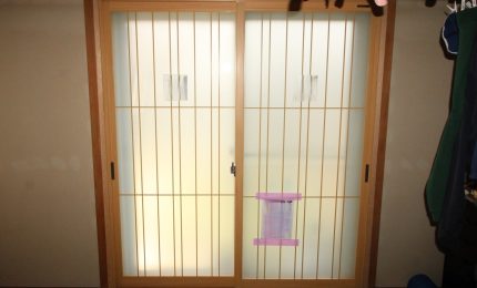 和室用Ｌｏｗ－Ｅ複層ガラス
【縦繁吹寄格子】