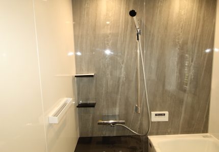 【人造大理石カウンター】
【シャワーフックスライドバー(手すりタイプ)】