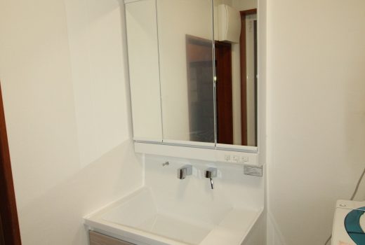 暮らしを整える洗面化粧台リフォーム💄